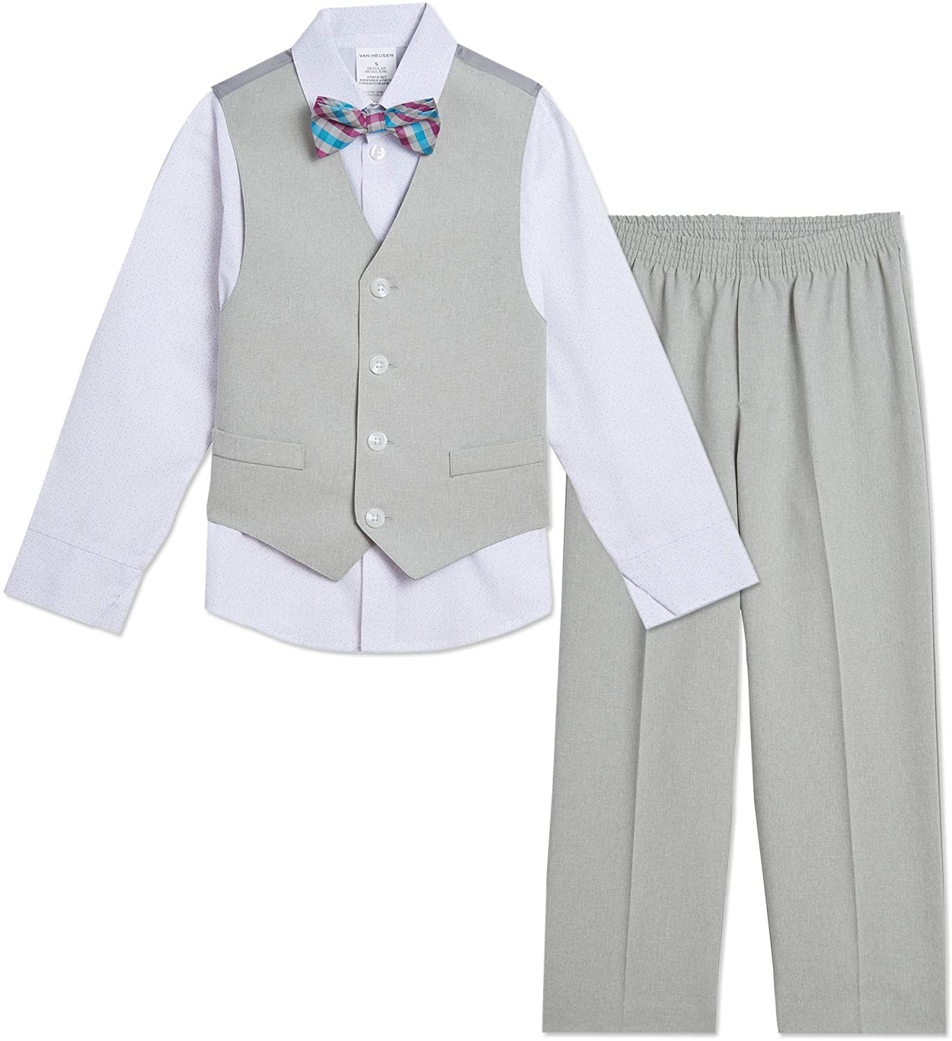 Van Heusen Baby Boys 4-Piece Formal Dress Up Vest Set 