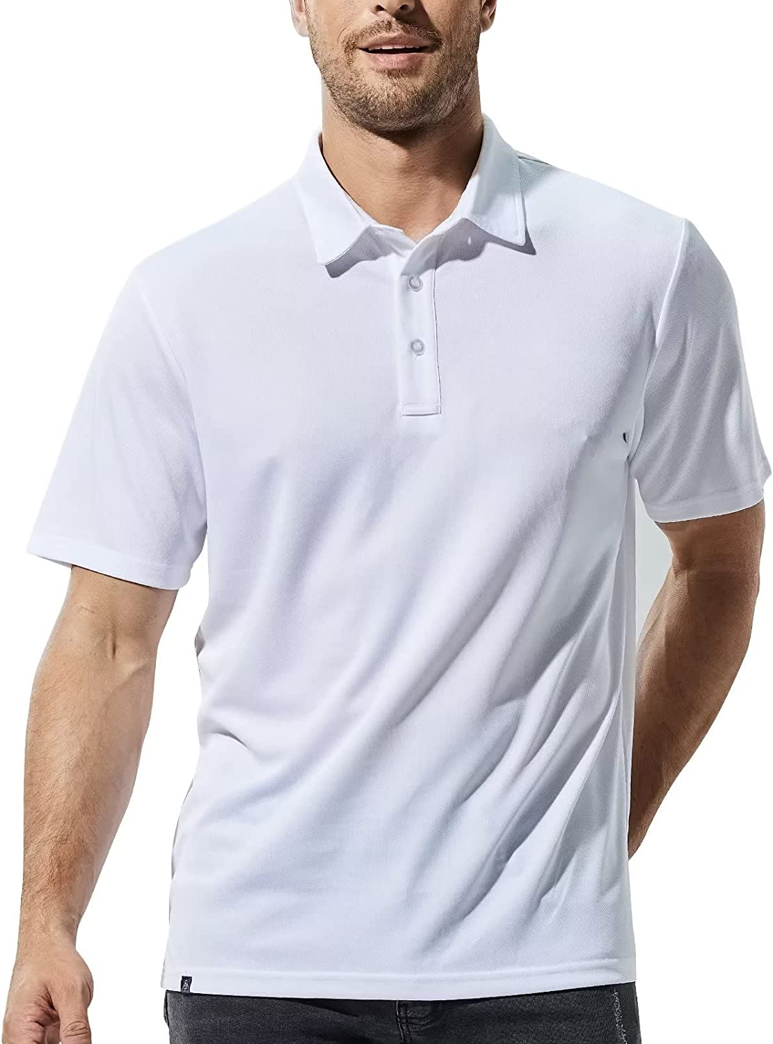 Haimont Polo Shirts for Men-Dry Fit Short Sleeve Collared Golf T