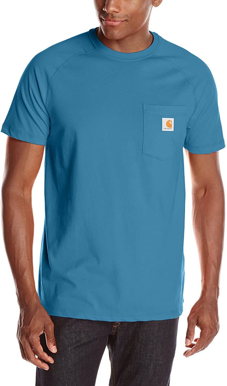 Regular and Big & Tall Sizes Carhartt Mens Force Cotton Delmont Short Sleeve T-shirt 