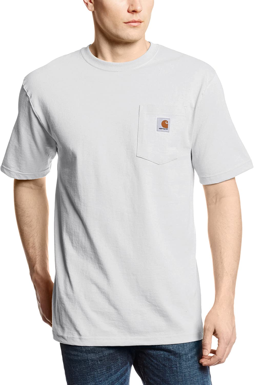 K87 Workwear Camiseta de Manga Corta Hombre Tallas Regulares y Grandes y Altas Carhartt Workwear Pocket Short-Sleeve T-Shirt 