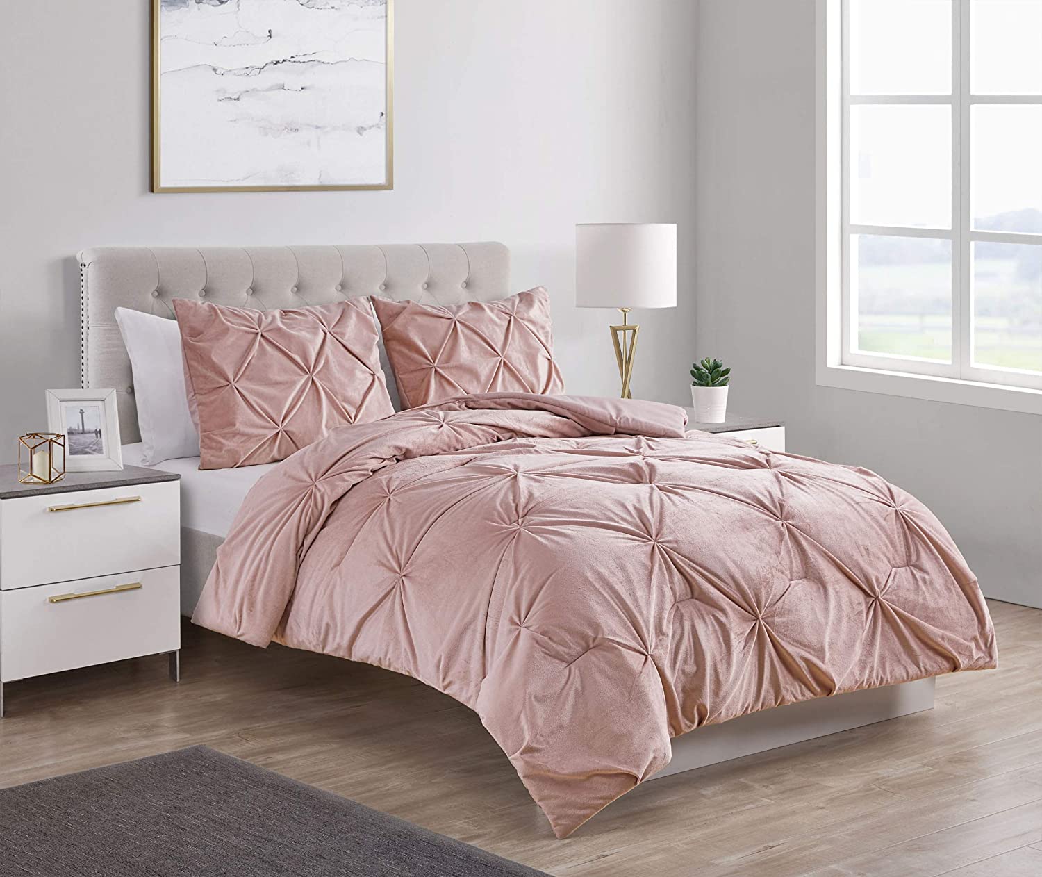 Details about   VCNY HomeCarmen CollectionSuper Soft Microfiber Comforter Cozy and Relaxi 
