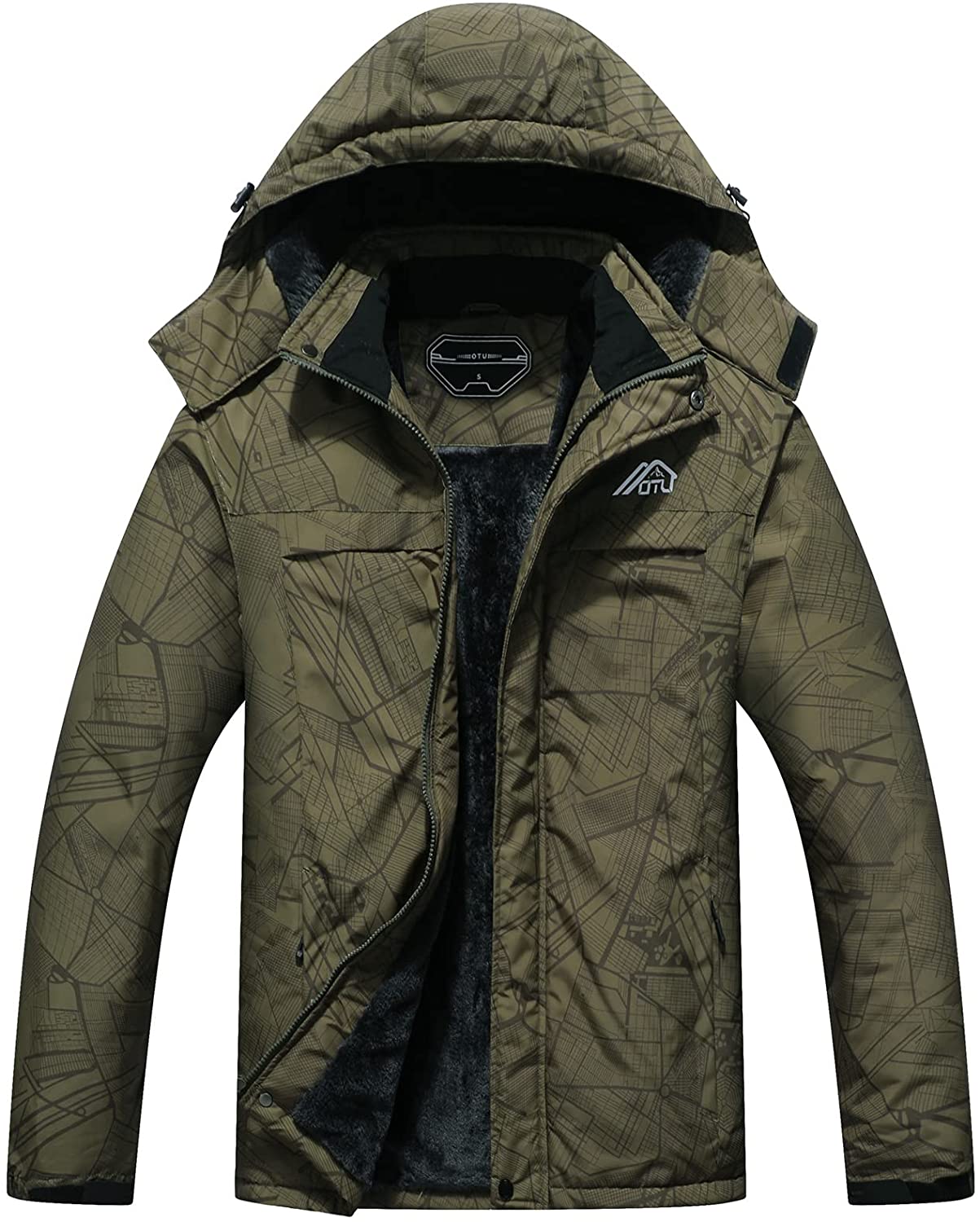 Men Outwear Lightweight Coat Men'S Winter Hooded Jacket, 50% OFF