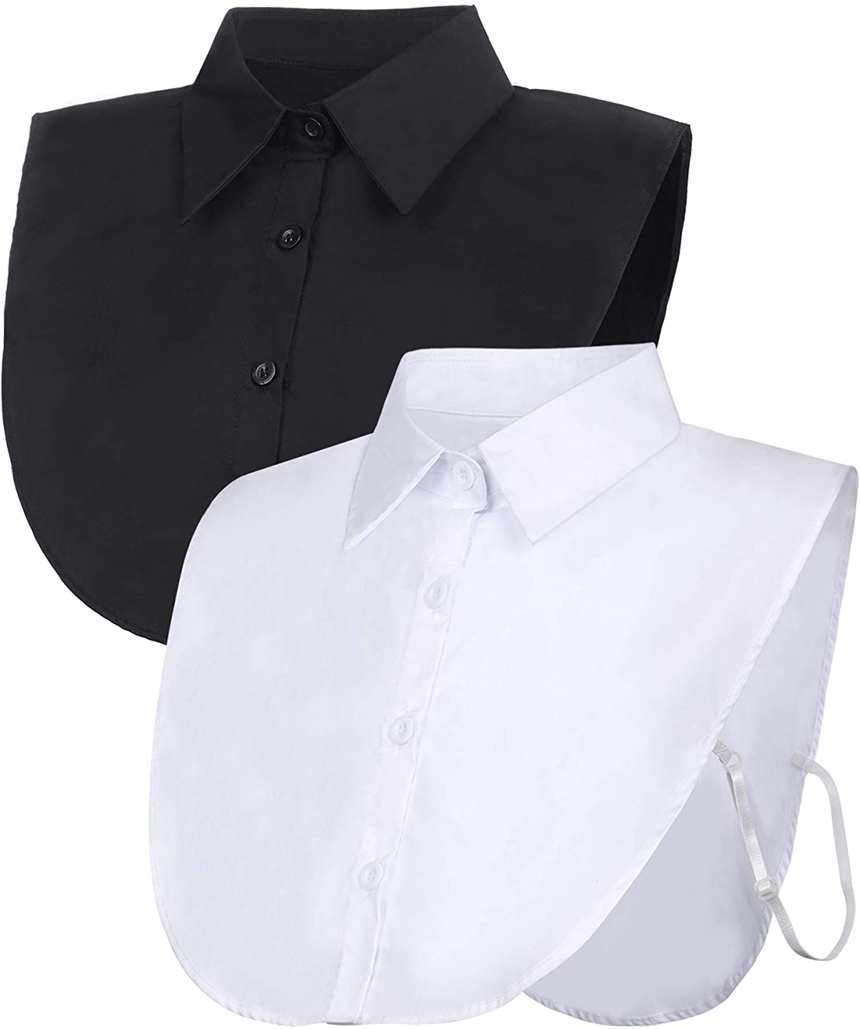 Women’s Fake Collar Detachable Dickey Lace Cuff Blouse Half Shirts Collar 
