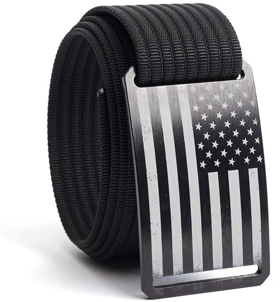 GRIP6 Web Belts for Men Nylon Belt Fully Adjustable Casual Belt Strap & Belt Buckle 