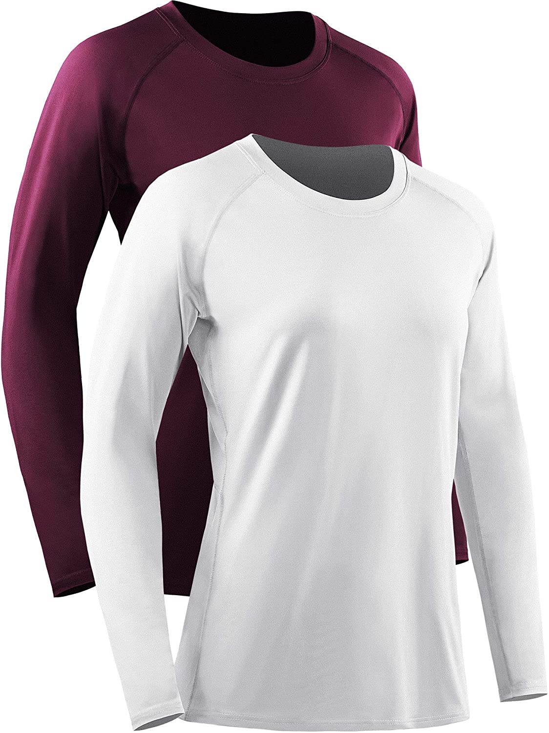 Neleus Women's Dry Fit Workout Running Long Sleeve Shirt 