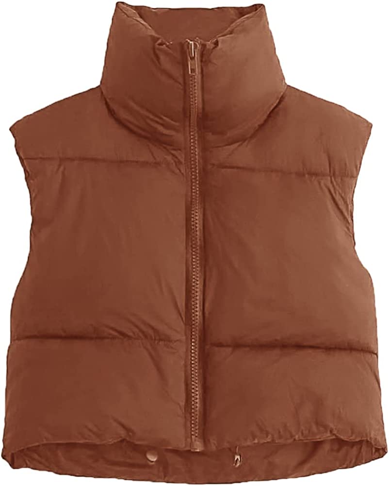 MEROKEETY Women's Crop Puffer Vest … curated on LTK in 2023