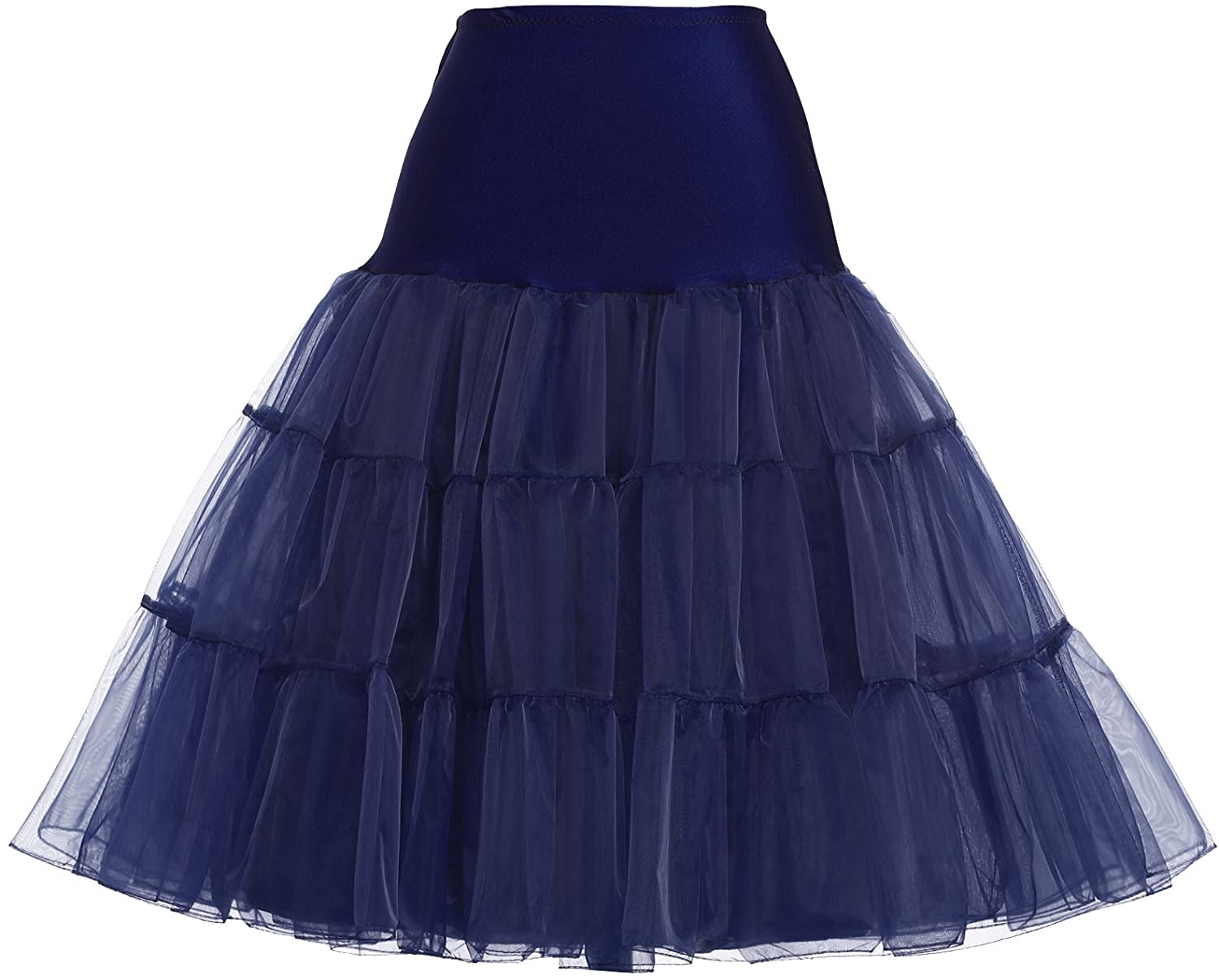 GRACE KARIN Jupon années 50 Vintage en Tulle Rockabilly Petticoat sous Robe Longeur 100cm