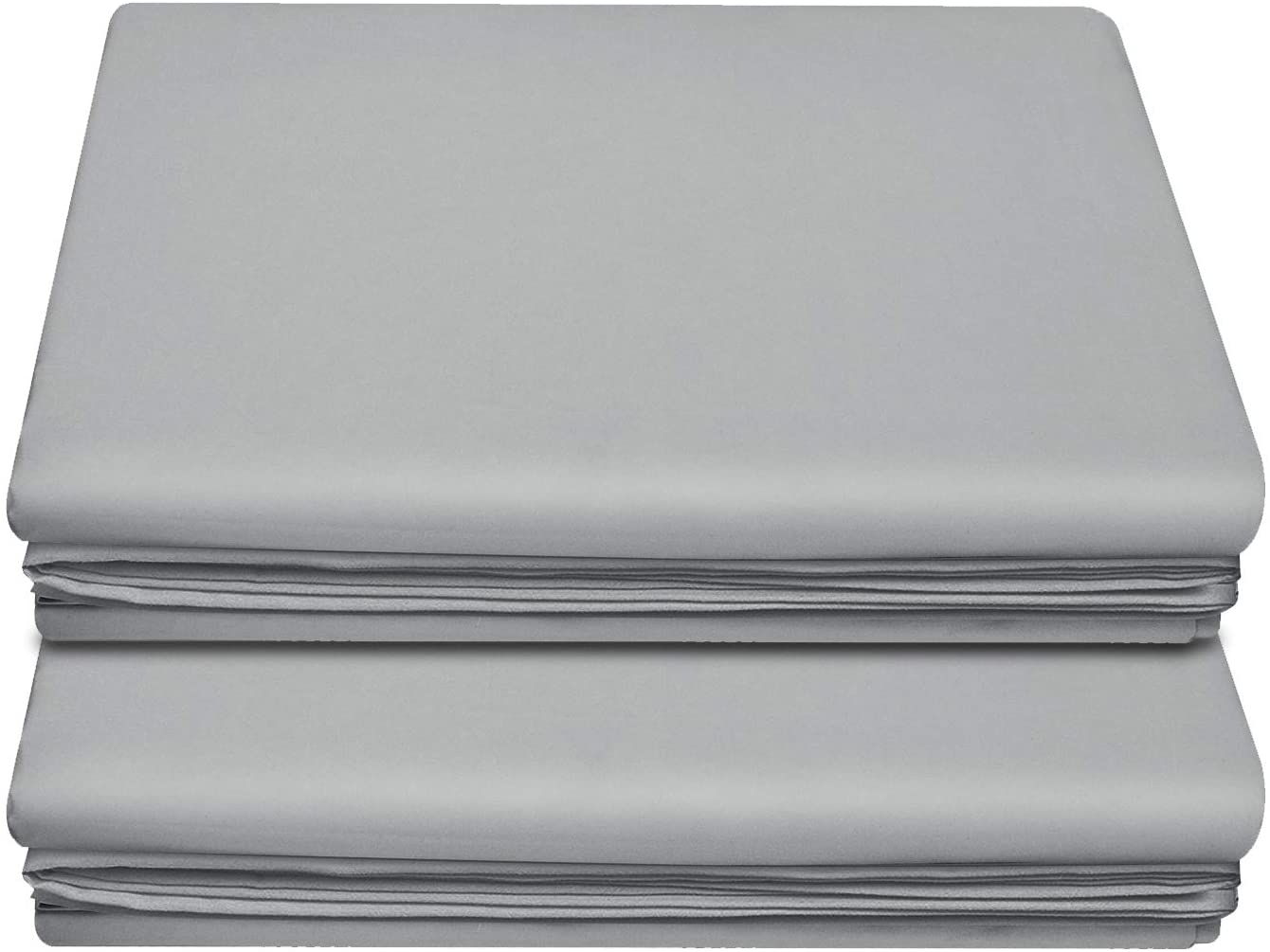 2-Pack Details about   LiveComfort Flat Sheet Full Size Extra Soft Brushed Microfiber Flat Sh 