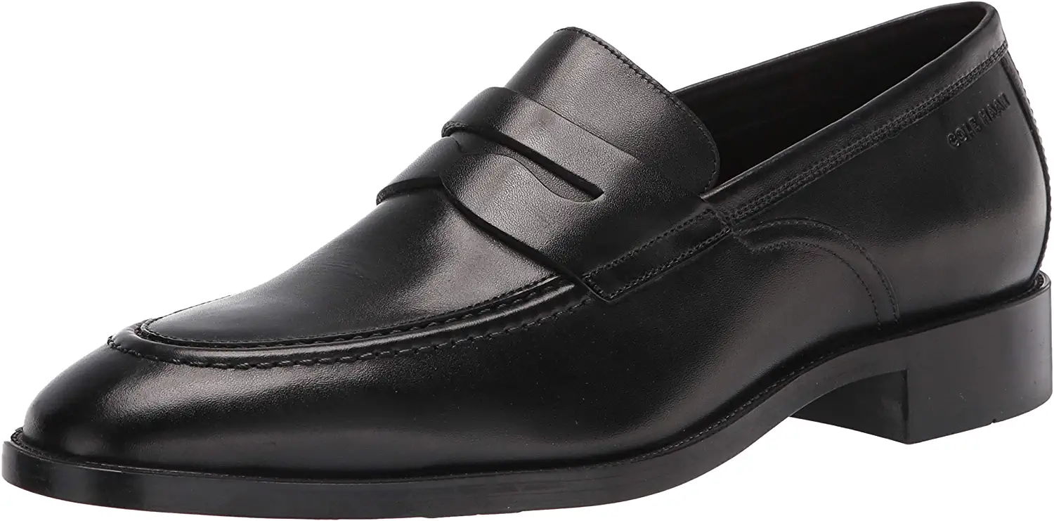 Pre-owned Cole Haan Men's Hawthorne Penny Loafer In Black