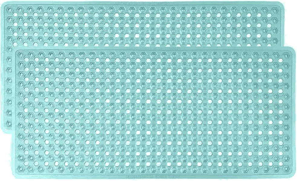 GORILLA GRIP Rectangle (35-Inch-by-16-Inch) Non-Slip Machine Washable Bath  Mat, Clear 