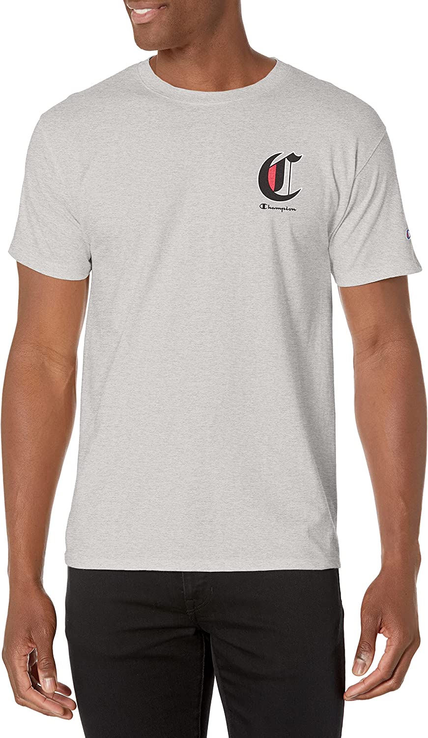 Champion Men's T-Shirt, Cotton Midweight Men's Crewneck Tee,t