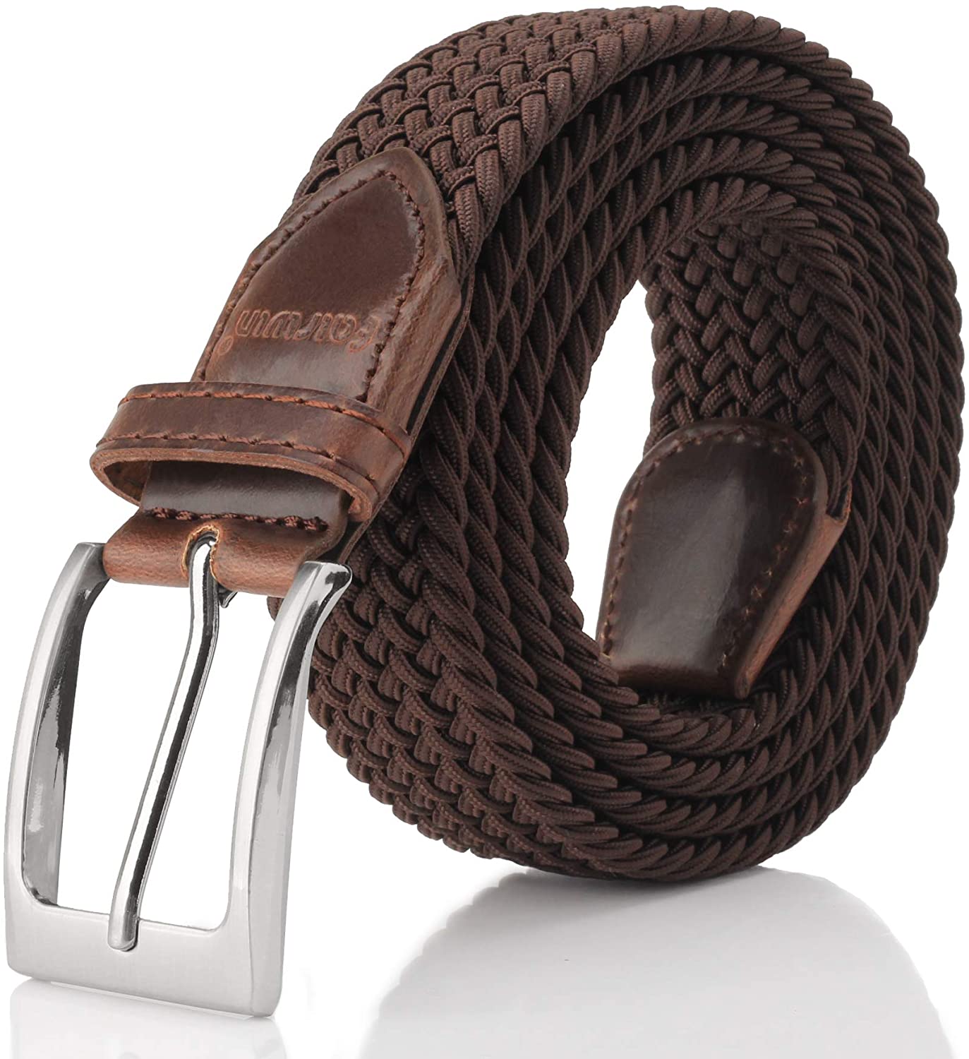 Elastic Braided Belt, Fairwin Enduring Stretch Woven Belt for Men/Women ...