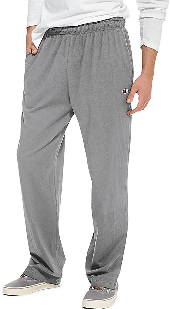 Champion men's open store bottom jersey pants