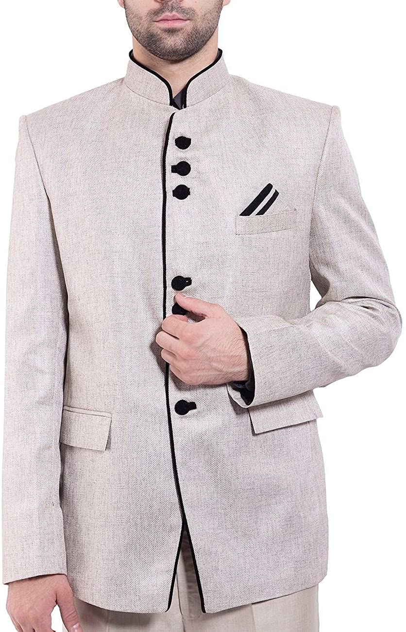 WINTAGE Men's Rayon Nehru Mandarin Blazer- 20 Colors and 15 Sizes 