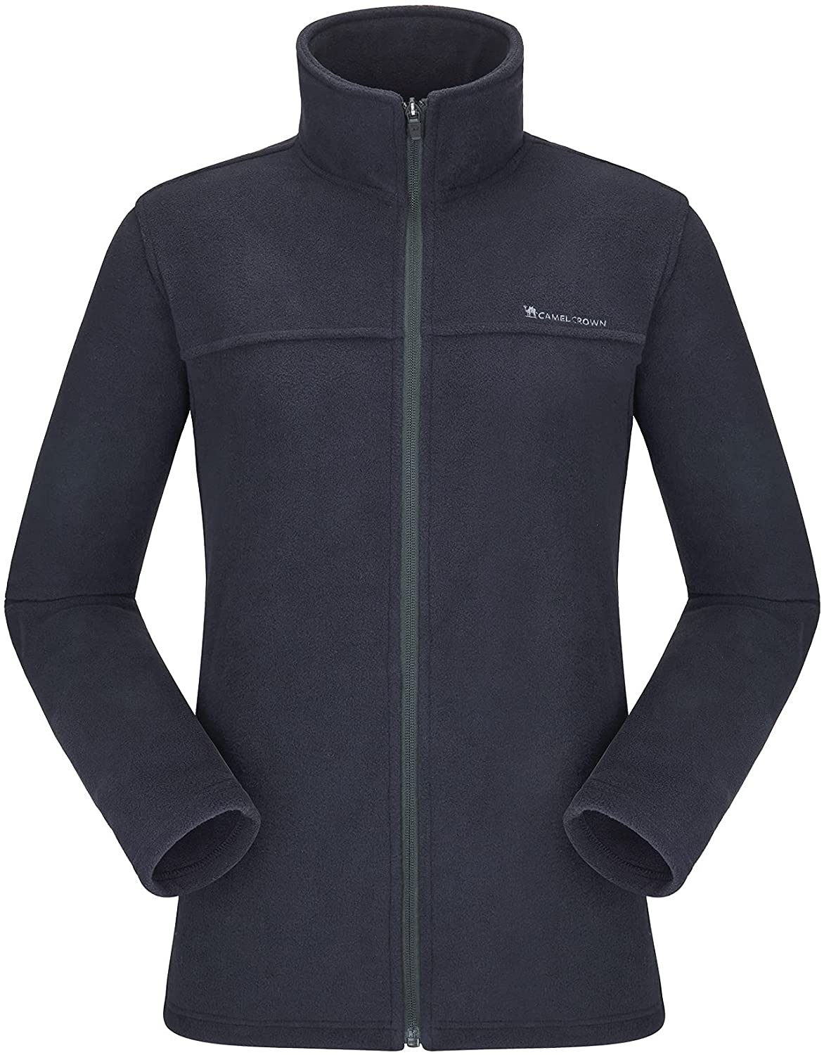 CAMELSPORTS Half Zip Pullover Men Long Sleeve Polar Fleece Pullover Jacket for Autumn and Winter Black,L