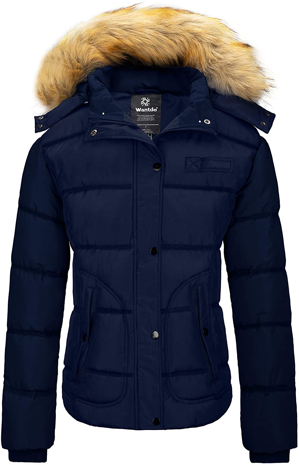 Wantdo Men's Warm Winter Coat Insulated Parka Padded Puffer Jacket