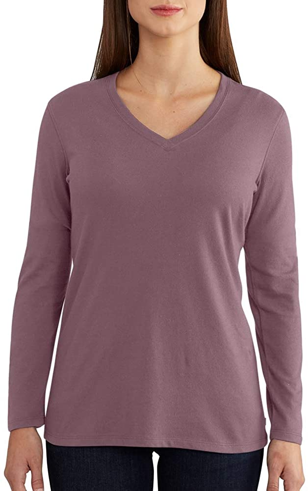 Carhartt Womens Lockhartt Long Sleeve V-Neck T-Shirt 