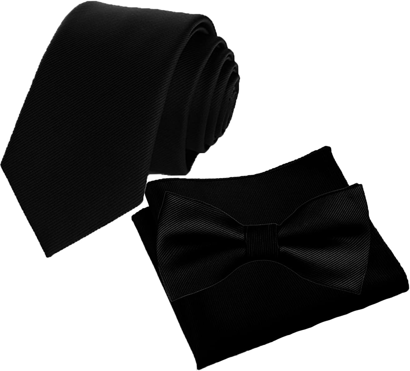 Bow Tie and Pocket Square Matching Set Flairs New York Gentlemans Essentials Neck Tie