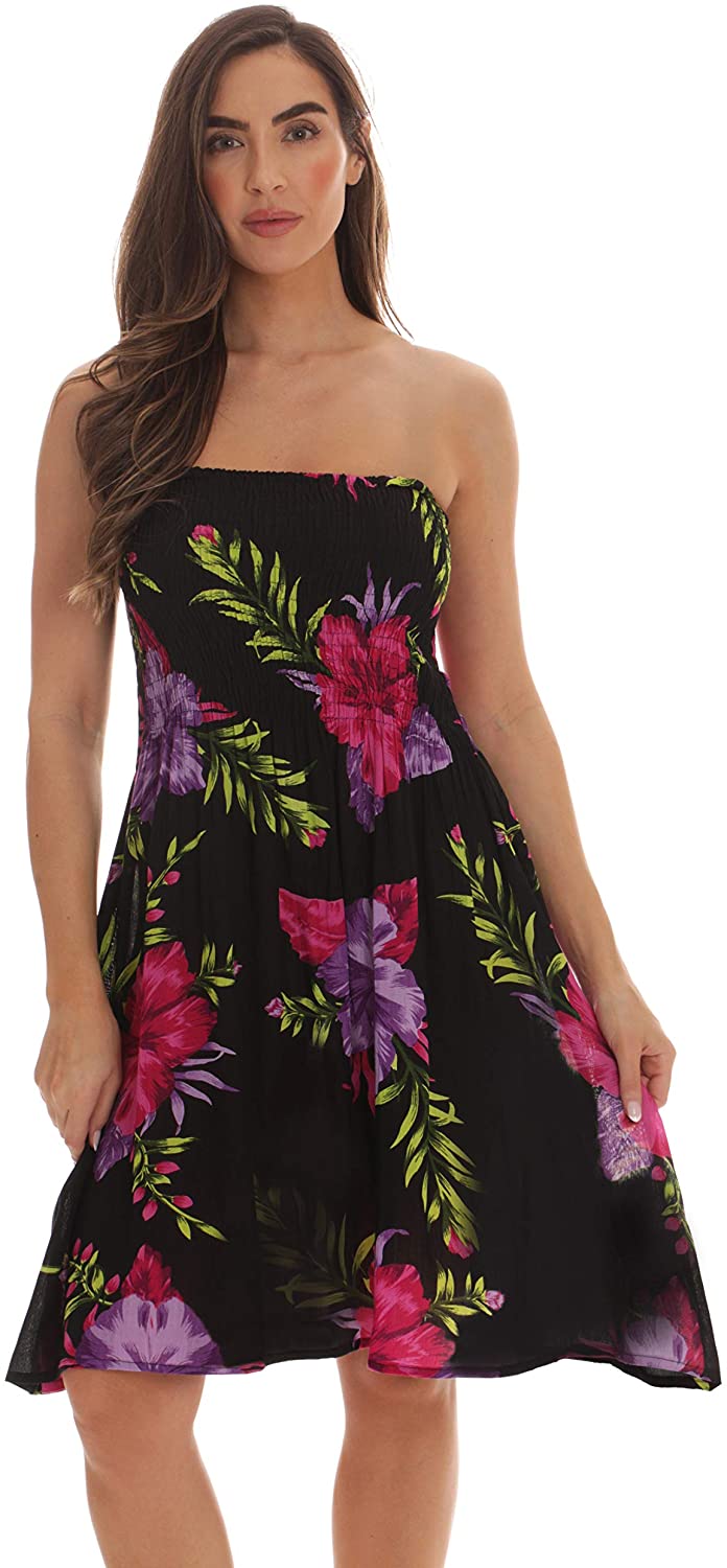 Riviera Sun Strapless Tube Short Dress Summer Dresses