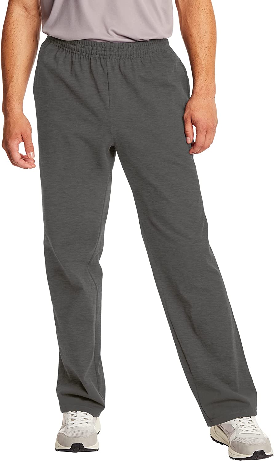 Hanes Essentials Sweatpants, Men's Cotton Jersey Pants with Pockets, 33” |  eBay