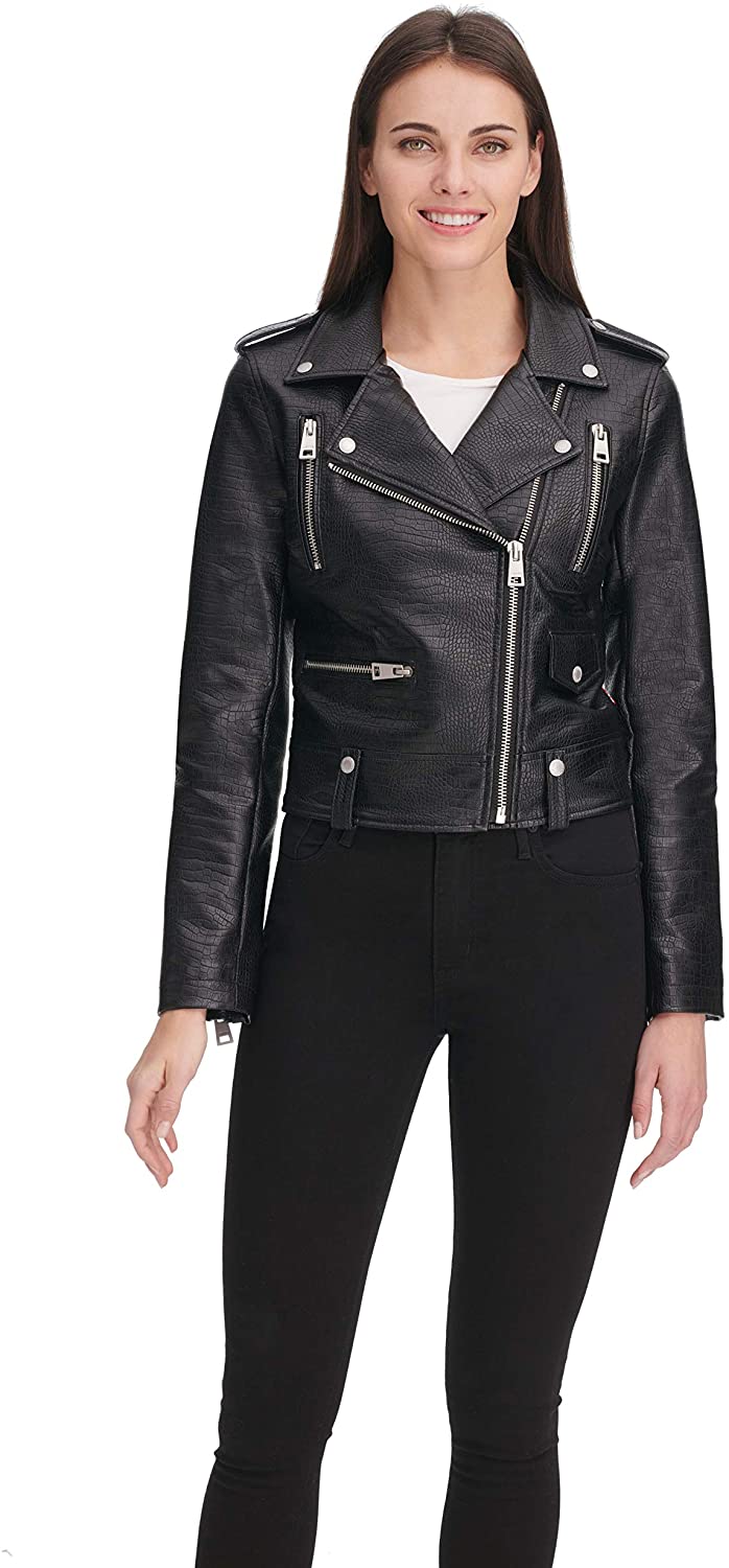 Levi's Women's Faux Leather Contemporary Asymmetrical Motorcycle Jacket |  eBay