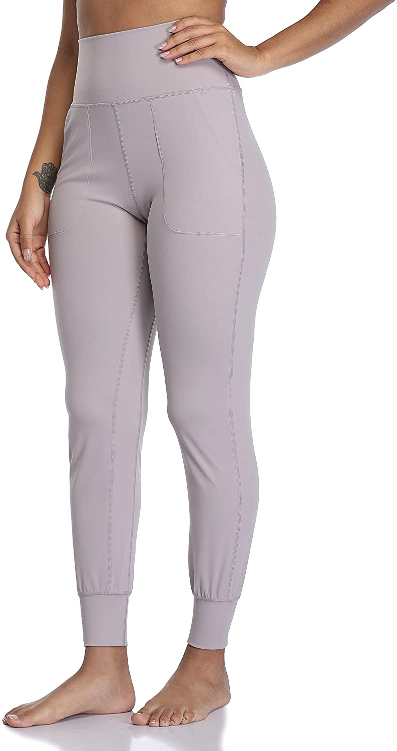 Colorfulkoala Women's High Waisted Joggers with Pockets Full