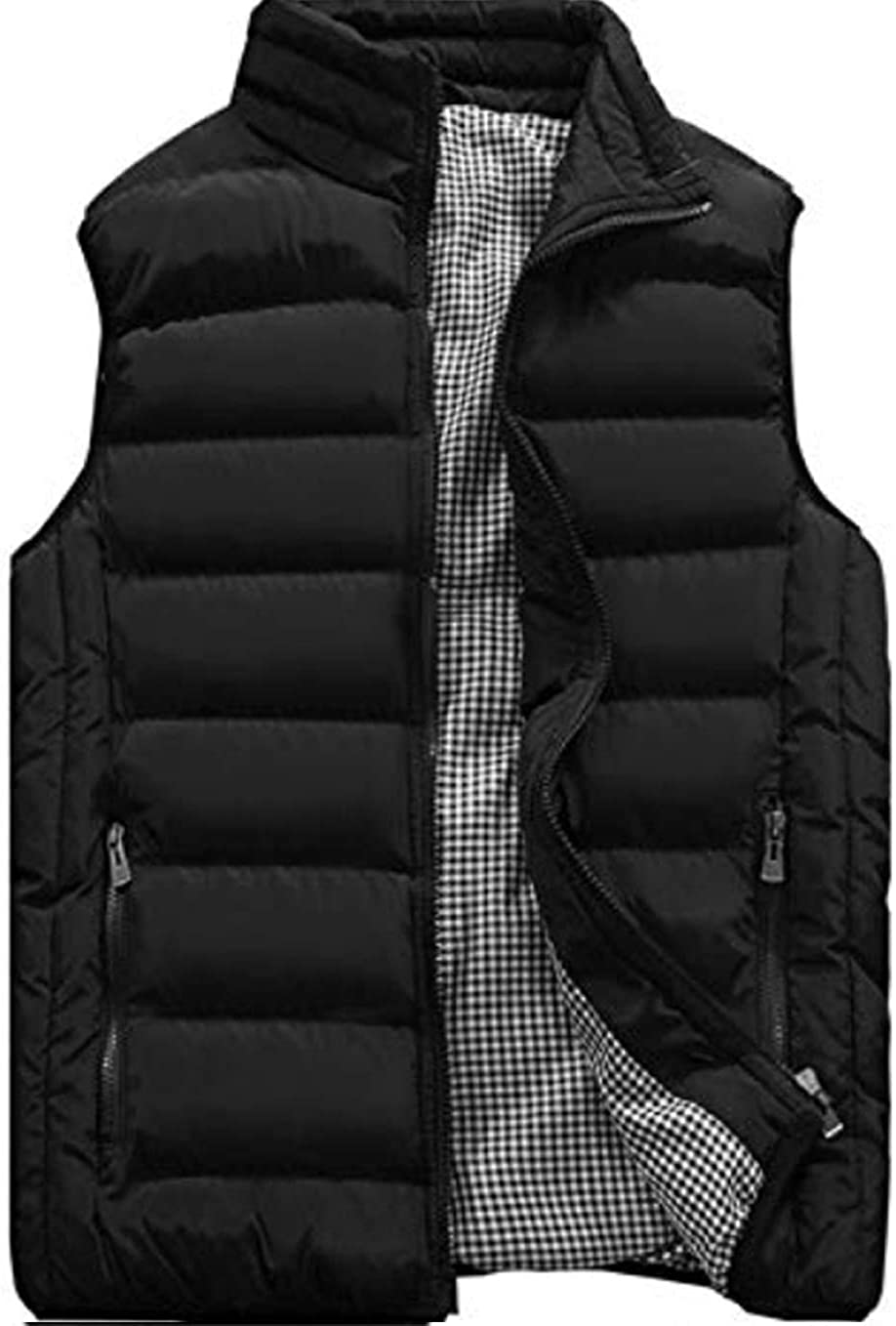 Mens Padded Down Vest Outdoor Puffer Jacket