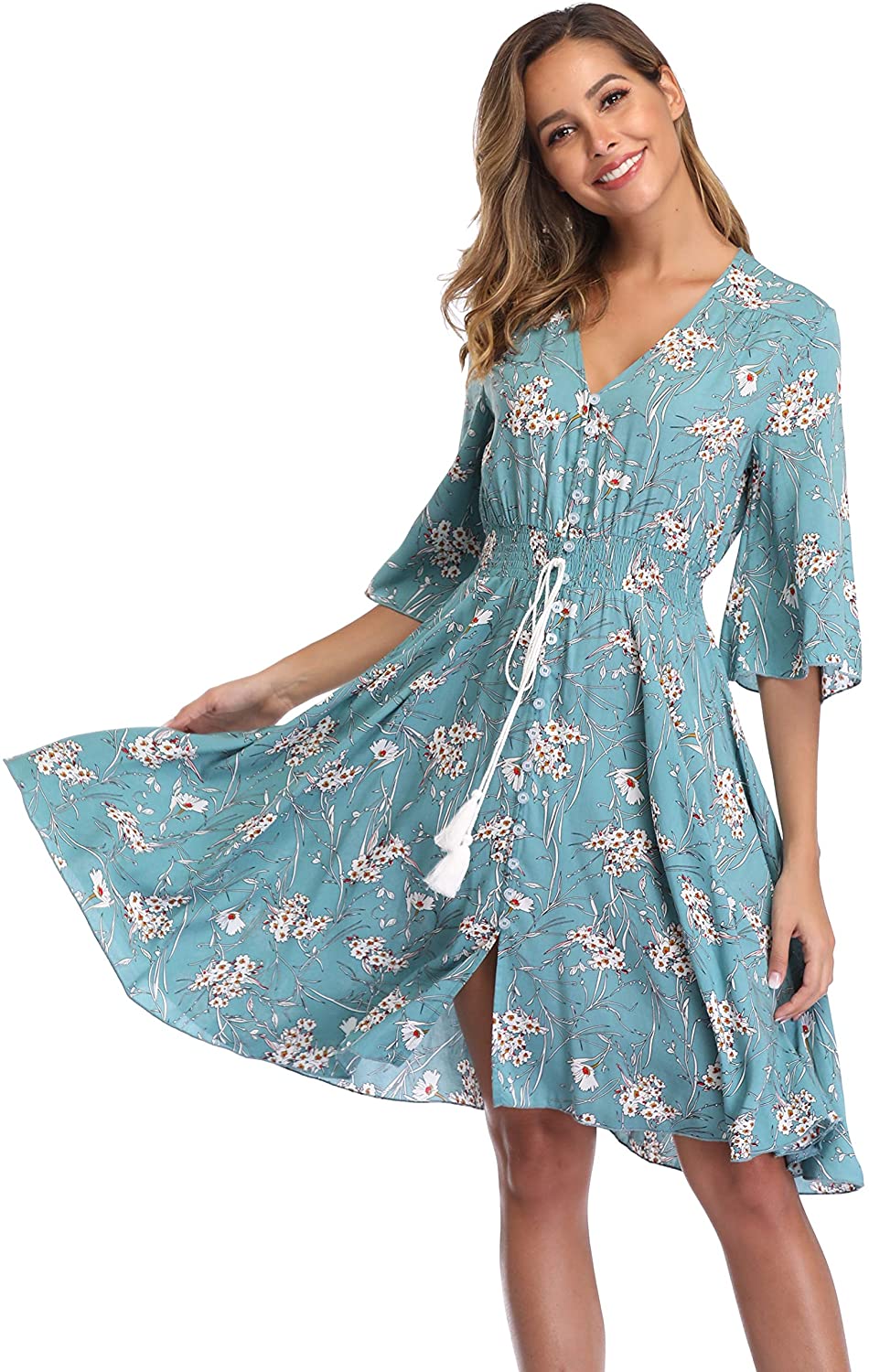 flowy floral sundress