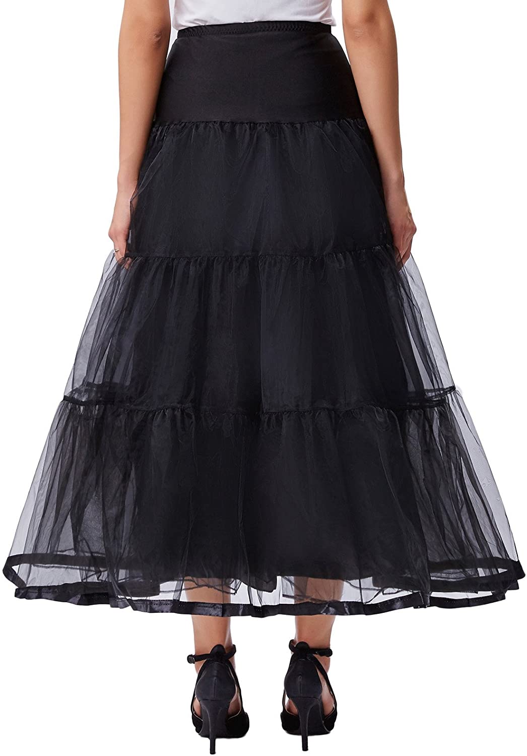 GRACE KARIN Women's Ankle Length Petticoats Wedding Slips Plus Size S ...