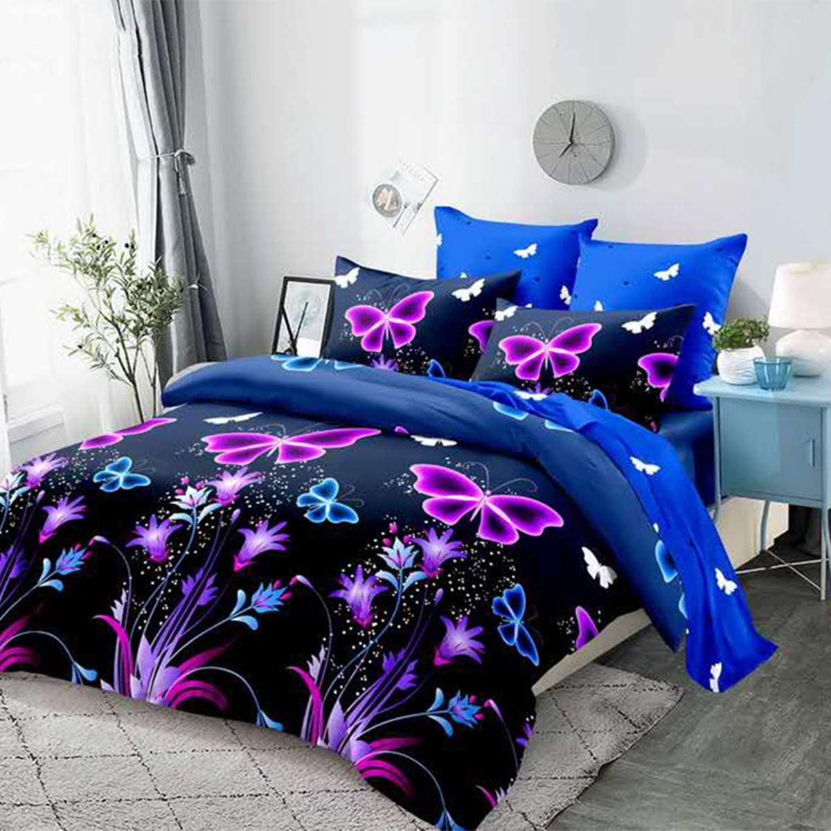 purple pattern duvet cover