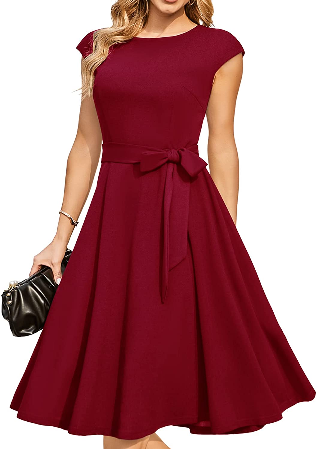 Women's Knee High Dress Floral Chiffon Long Sleeve Fashion Casual Party  Skirts | eBay