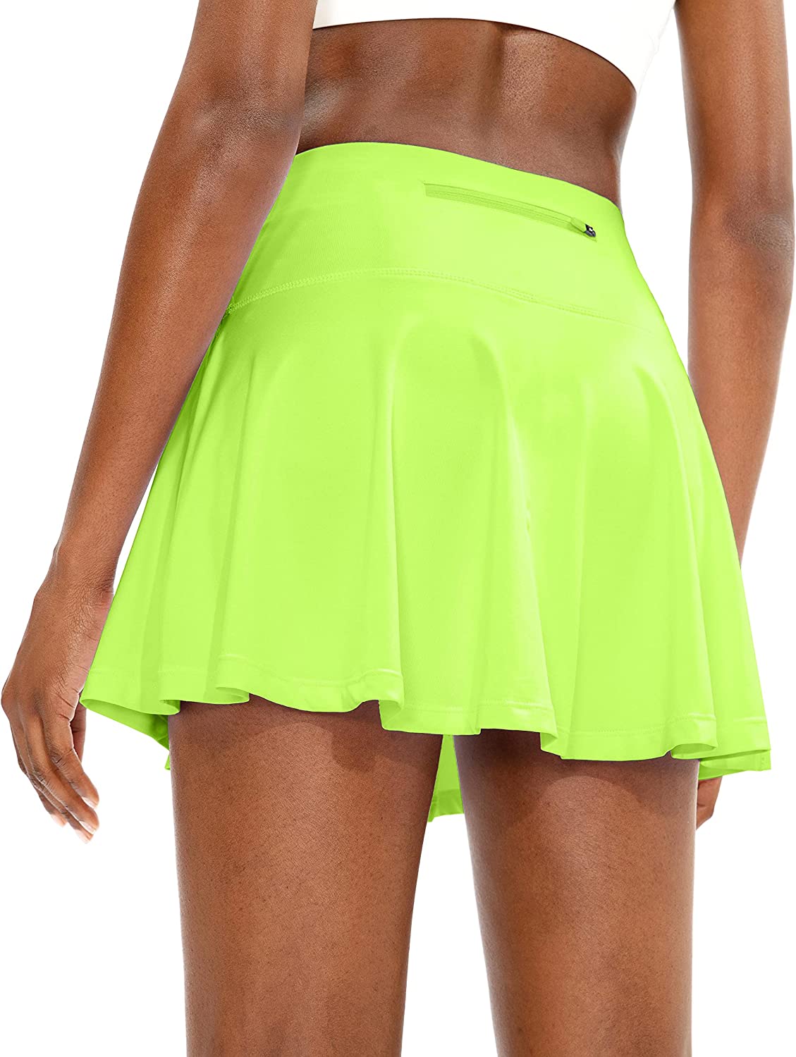 SANTINY 16 Golf Skorts Skirts for Women Zipper Pockets Women's High  Waisted Tennis Skirt Athletic Skort