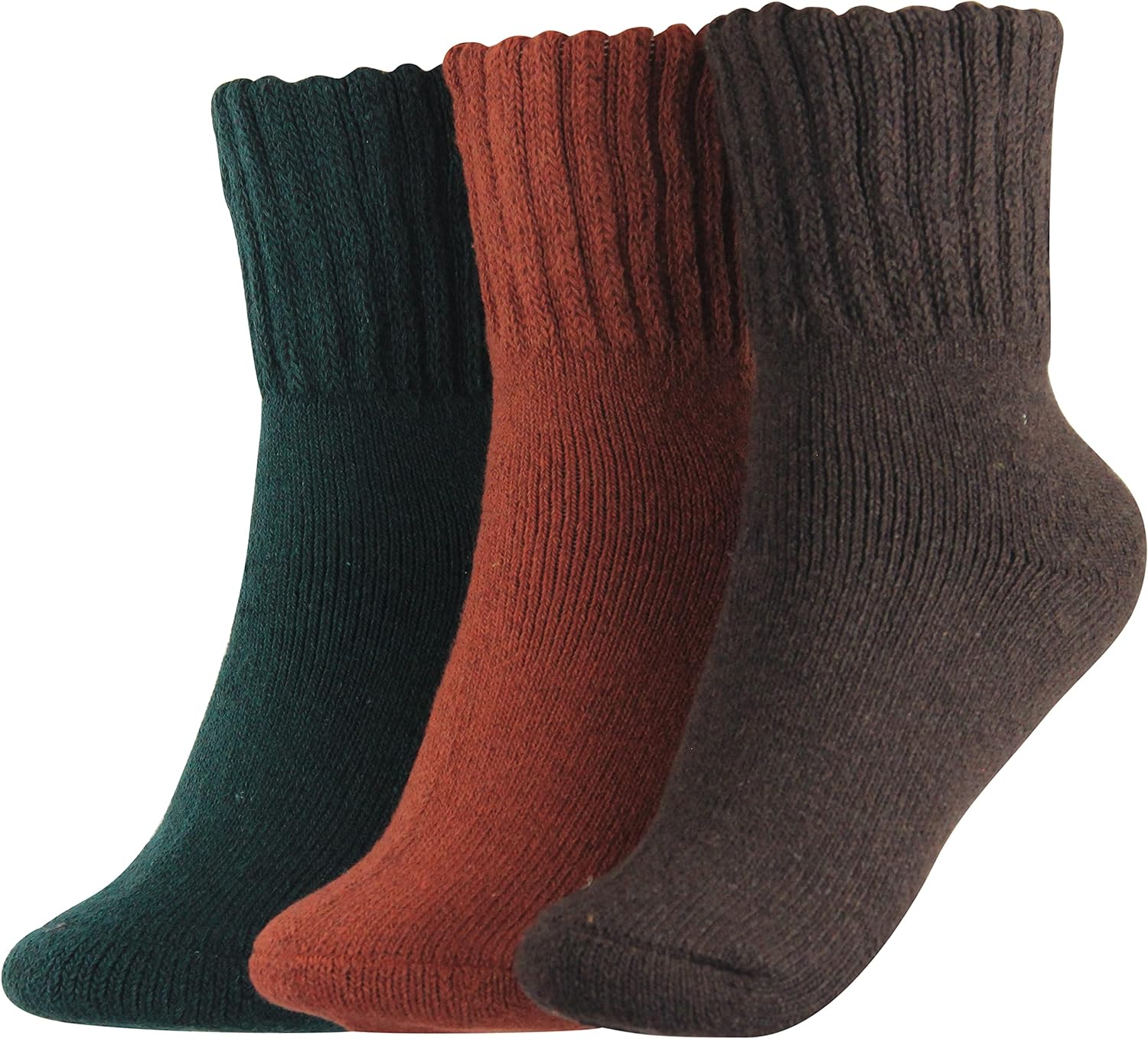 BenSorts Women Warm Solid Socks Ladies Thick Warm Cozy Crew Socks