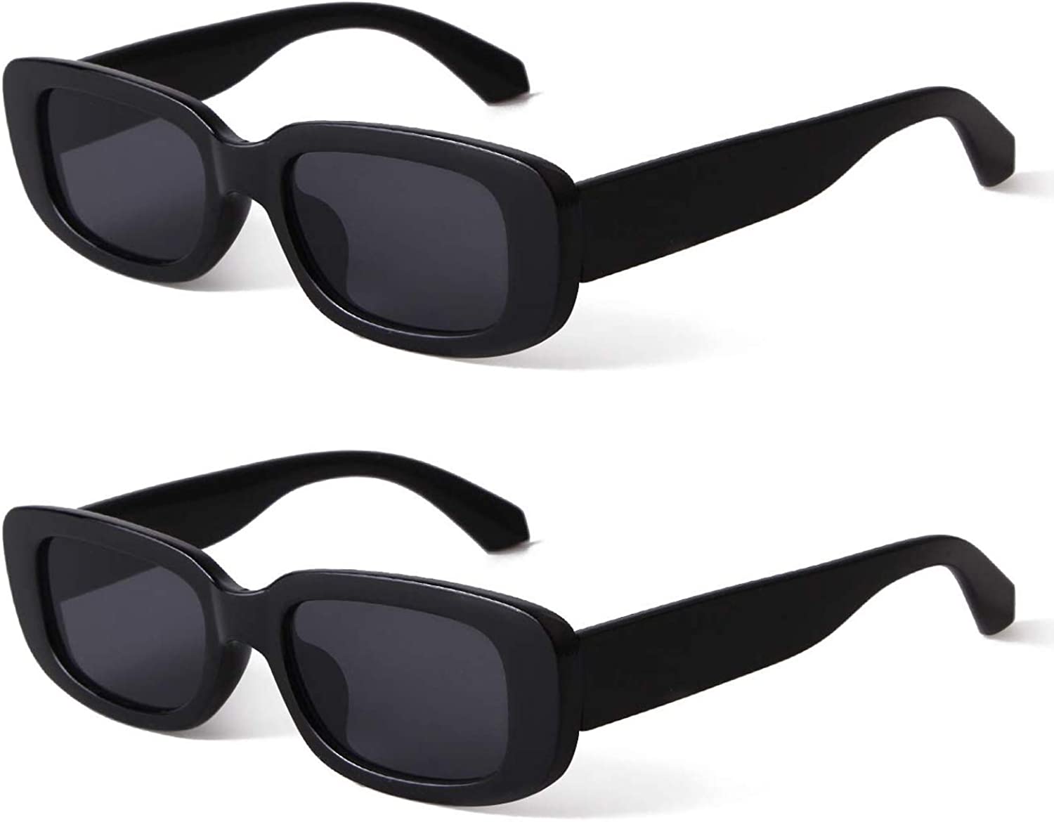 Cheap Hi Men Women Vintage Rectangle Summer Black Sunglasses Fashion  Outdoor Eye Glasses Driving Sunglasses