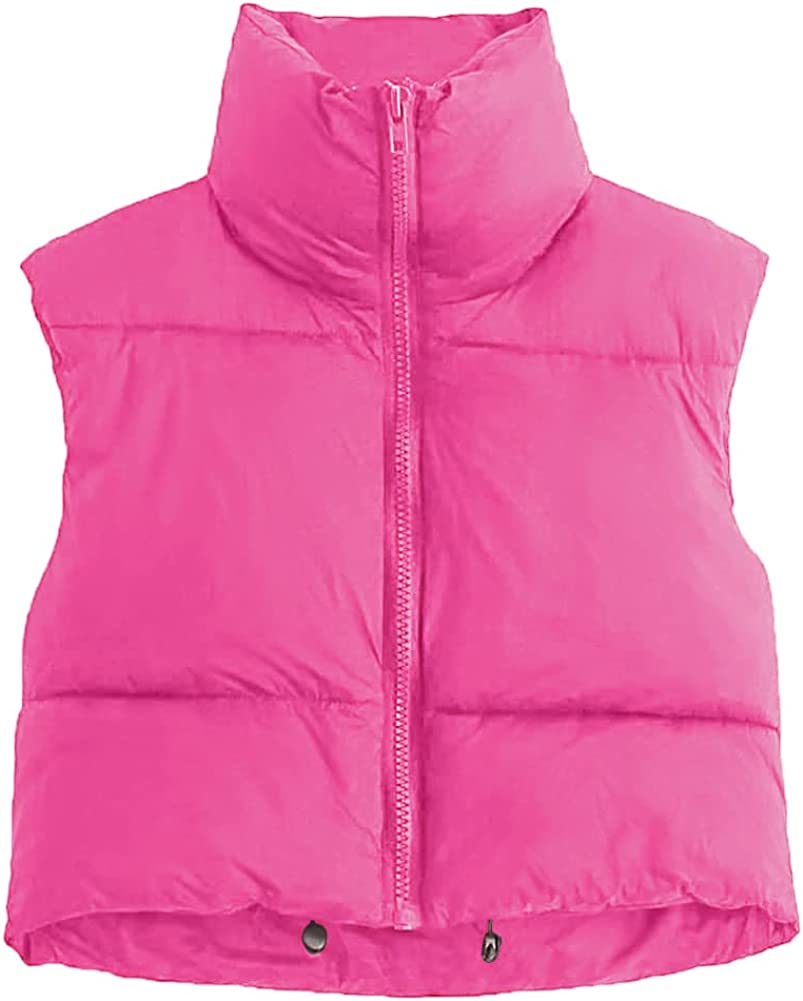 MEROKEETY Trendy Crop Puffer Vest Exceeded Shopper Expectations