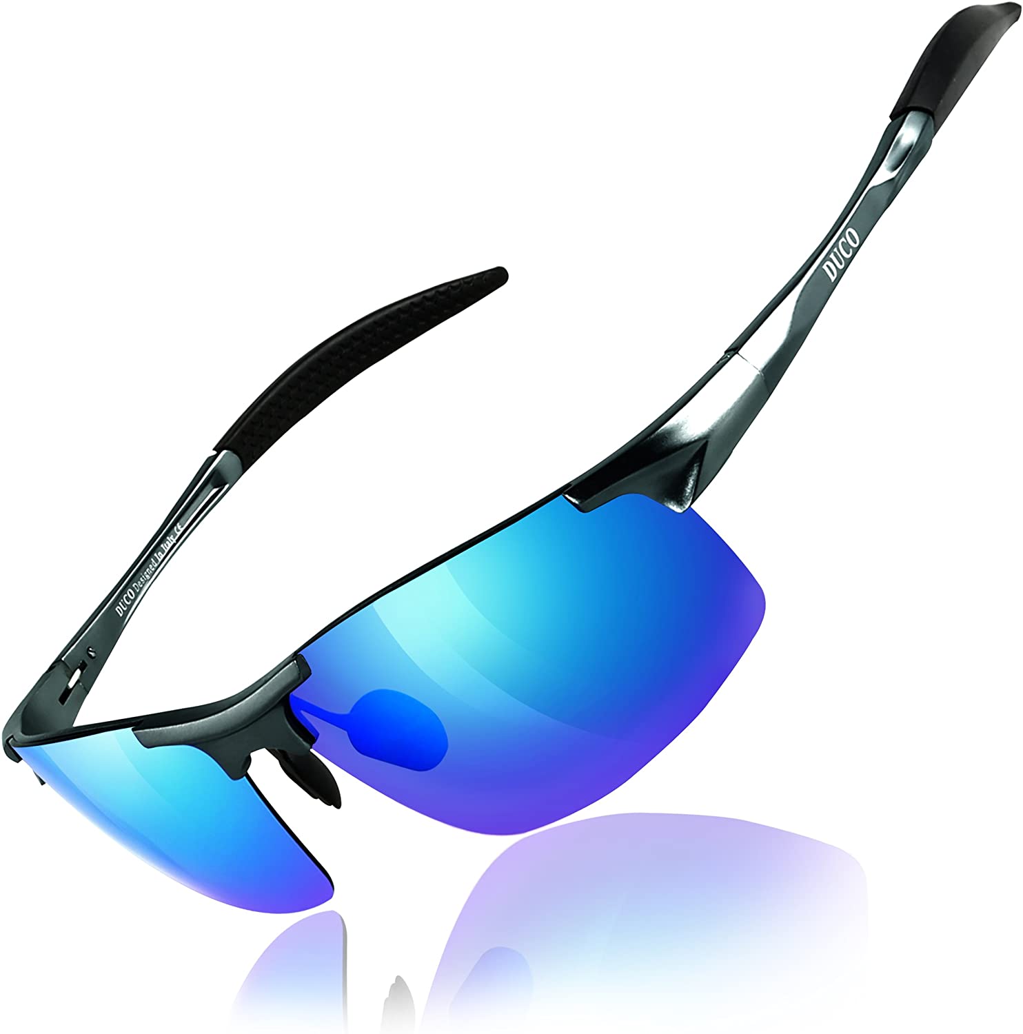 DUCO Mens Sports Polarized Sunglasses Bundle Polarized Driving Sunglasses  for Men