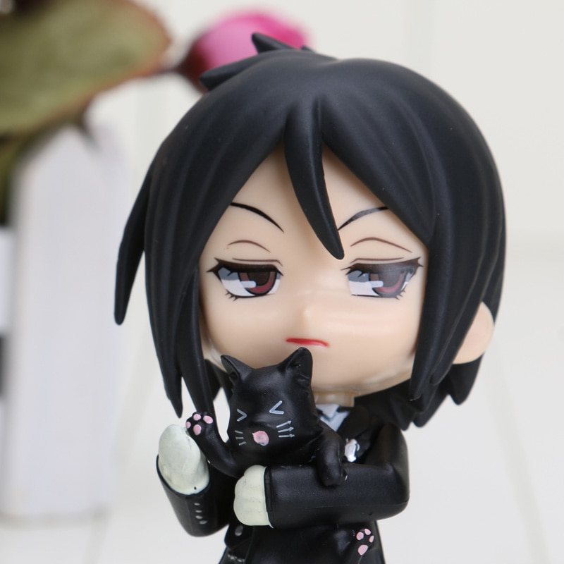 Anime Black Butler Figure toy Kuroshitsuji doll mini black butler Ministers Sebastian Ciel PVC Action Figure Toy-4
