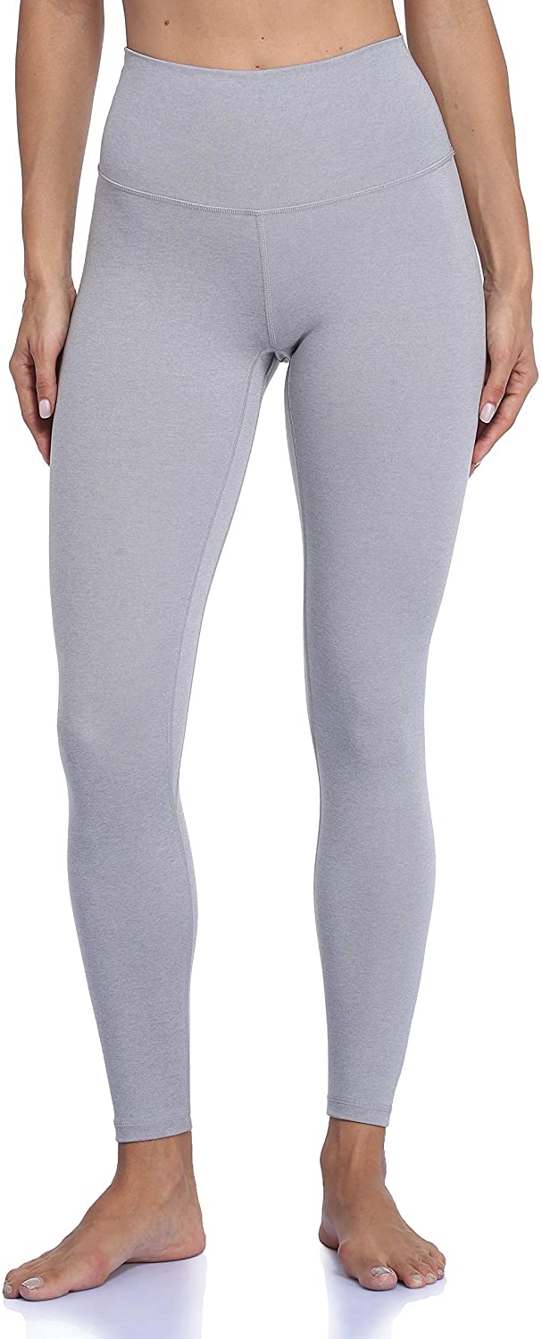 YUNOGA Women's Ultra Soft High Waisted Seamless Leggings Tummy Control Yoga  Pants (XL, Black&White)