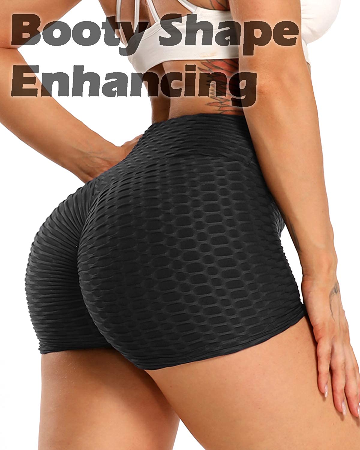 YOFIT Scrunch Butt Lifting Shorts for Women Gym Workout Spandex Booty  Shorts Yoga Pole Dance Fitness
