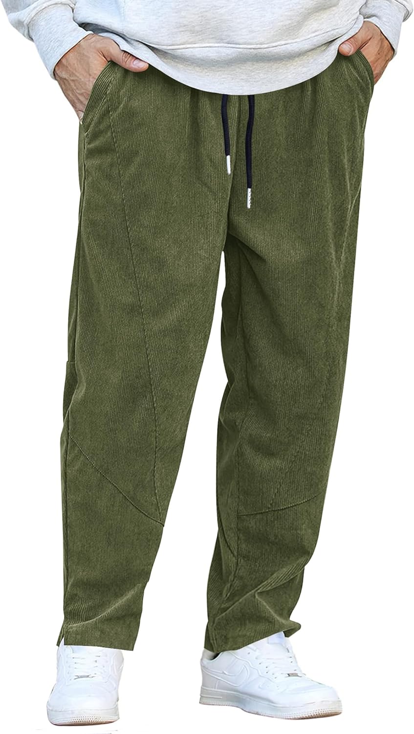  COOFANDY Men's Casual Cargo Pants Cotton Drawstring Athletic  Jogger Sweatpants, Army Green, Small : Clothing, Shoes & Jewelry