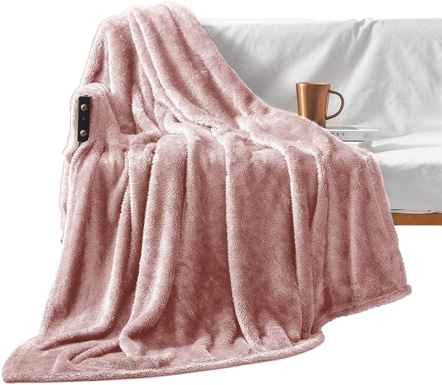 50" x 70" Forest Gr Details about   Exclusivo Mezcla Large Flannel Velvet Plush Throw Blanket 