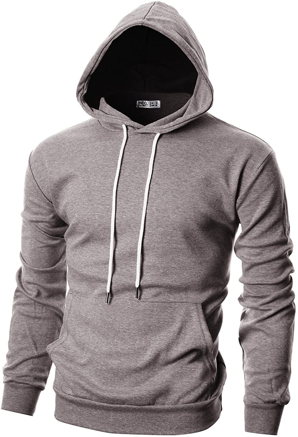 TOLOER Pullover Hoodie Men Blend Fleece Long Sleeve Sweatshirt with Kanga Pockets