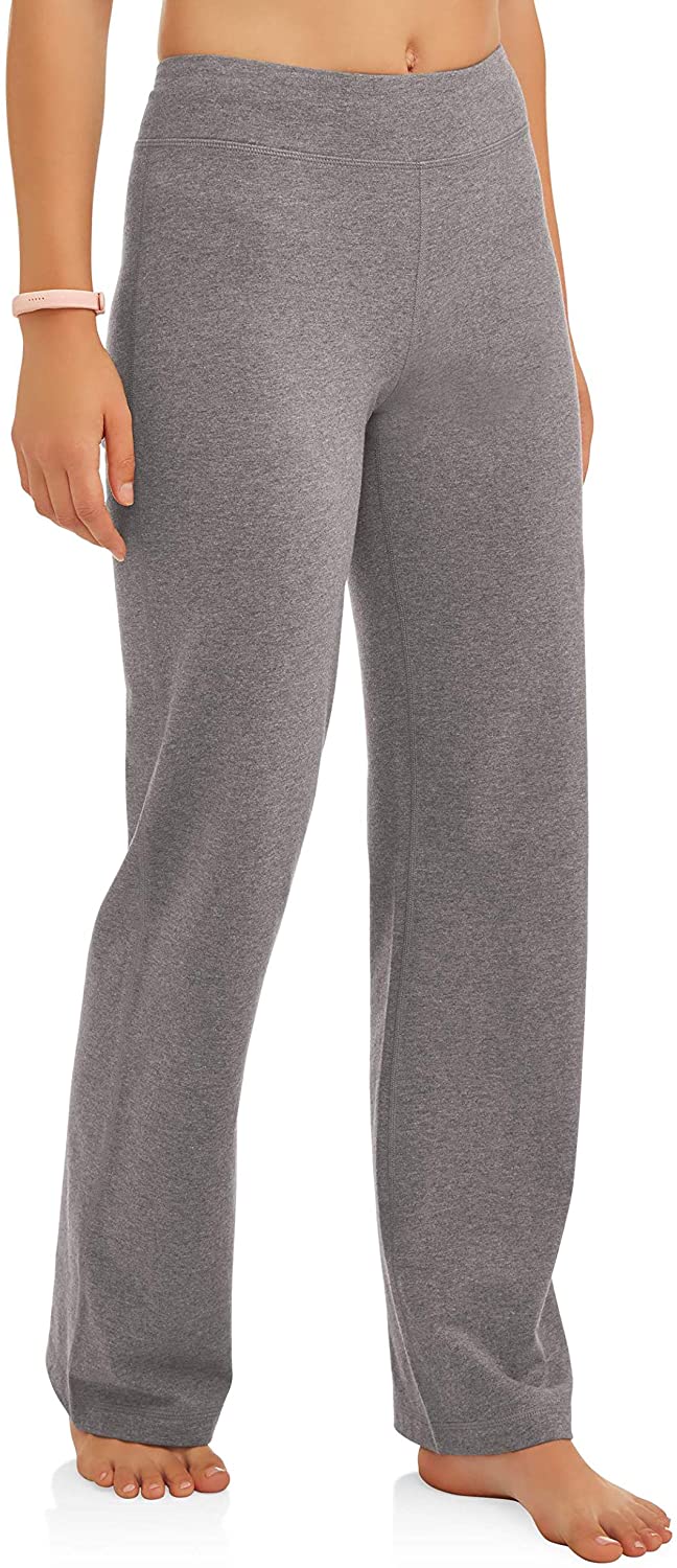 Athletic Works Women's Bootcut Fit Dri-More Core Cotton Blend Yoga Pants  Availab