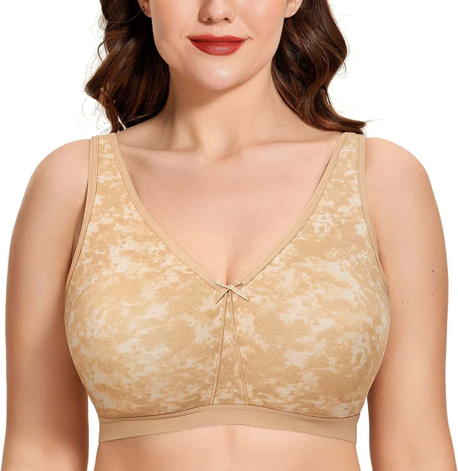  AISILIN Womens Wireless Plus Size Bra Cotton Support Comfort  Unlined Sleep Smoke Fills The Air
