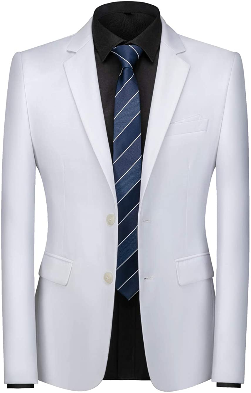 Mens Suit Jacket Slim Fit Sport Coats Blazer for Daily Business Wedding Party 