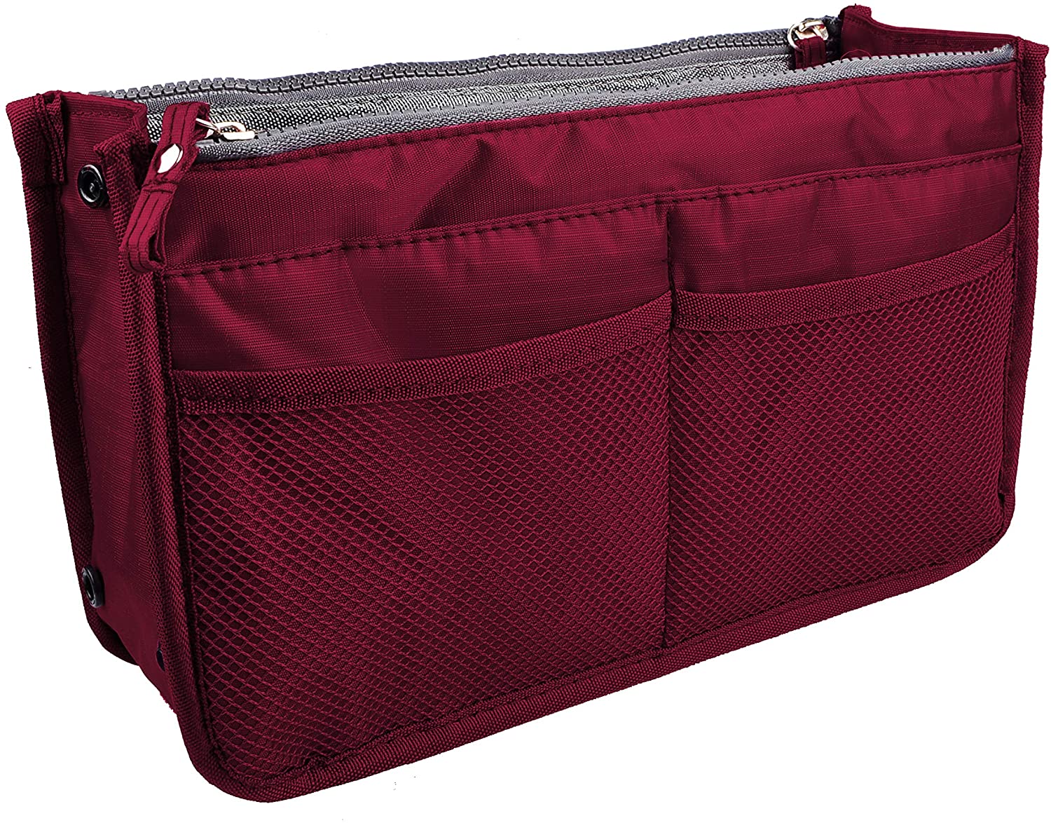 Vercord Updated Purse Handbag Organizer Insert Liner Bag in Bag 13 Pockets Purple Large