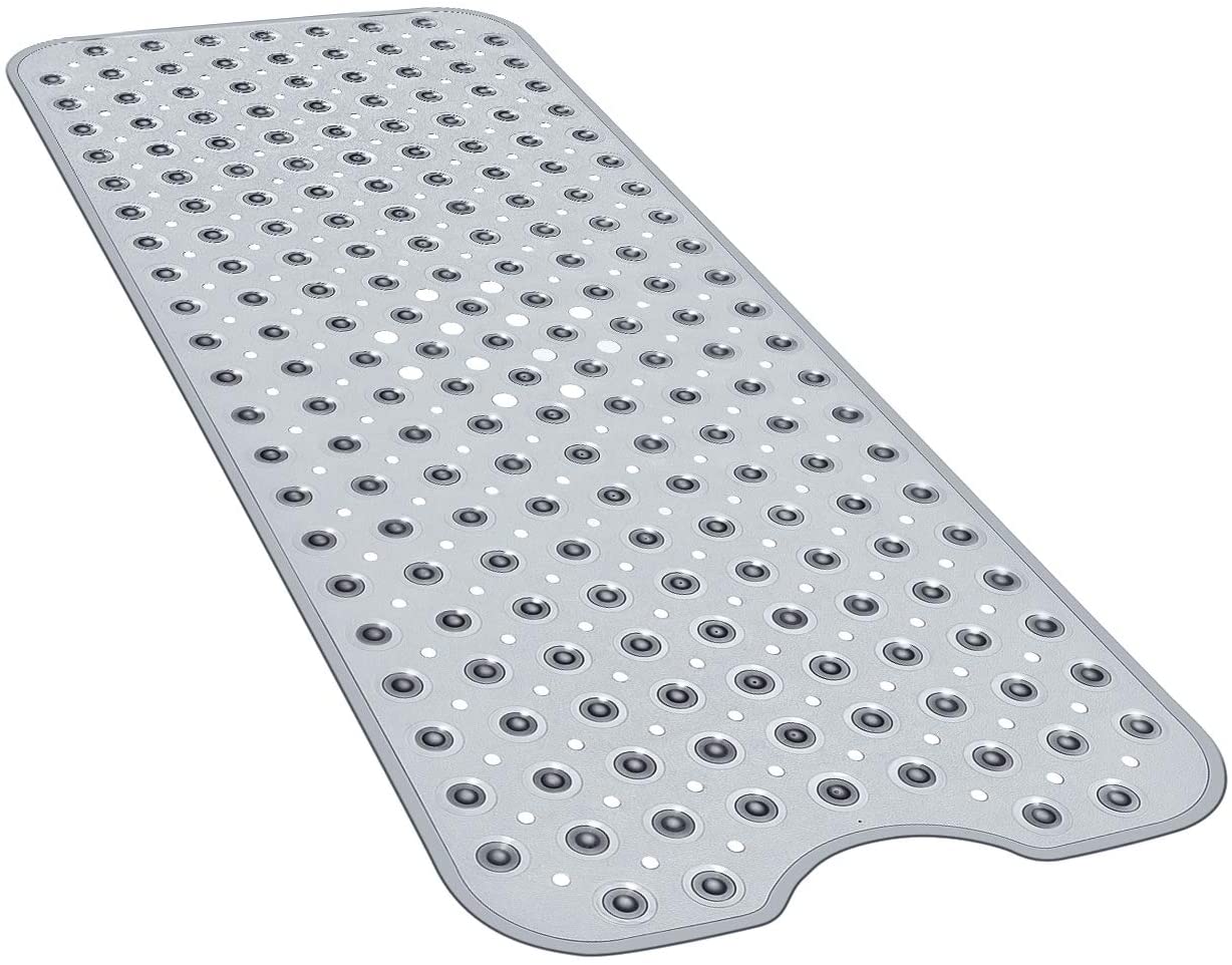 YINENN Bath Tub Shower Mat 40 x 16 Inch Non-Slip and Extra Large, Bathtub  Mat wi