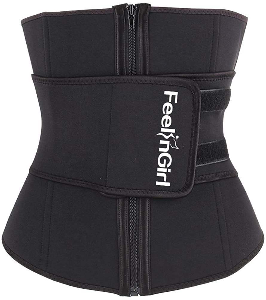 FeelinGirl Women Neoprene Workout Waist Trainer Corset Cincher Trimmer Belt  Slimming Workout Body Shaper Rose Red XXL - Yahoo Shopping