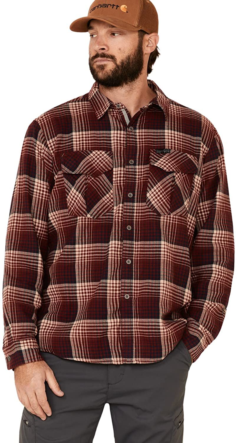 ATG by Wrangler Men's Thermal Lined Flannel Shirt | eBay