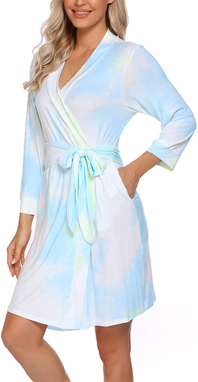  HOTOUCH Satin Robe for Women Extra Small Silk Robe